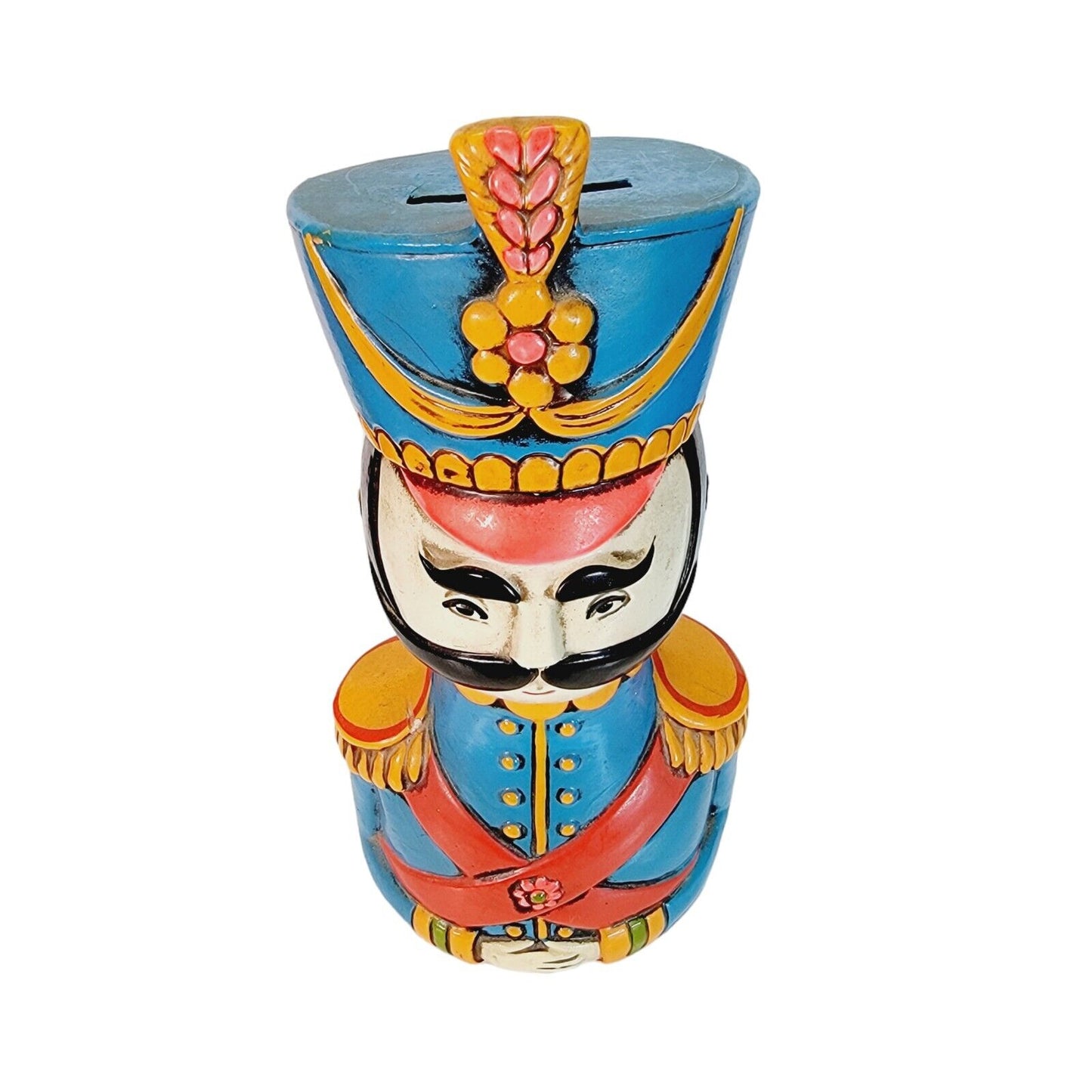 Vintage Nutcracker Bust Coin Bank Sergeant Pepper, General UCTCI Japan 8.25"