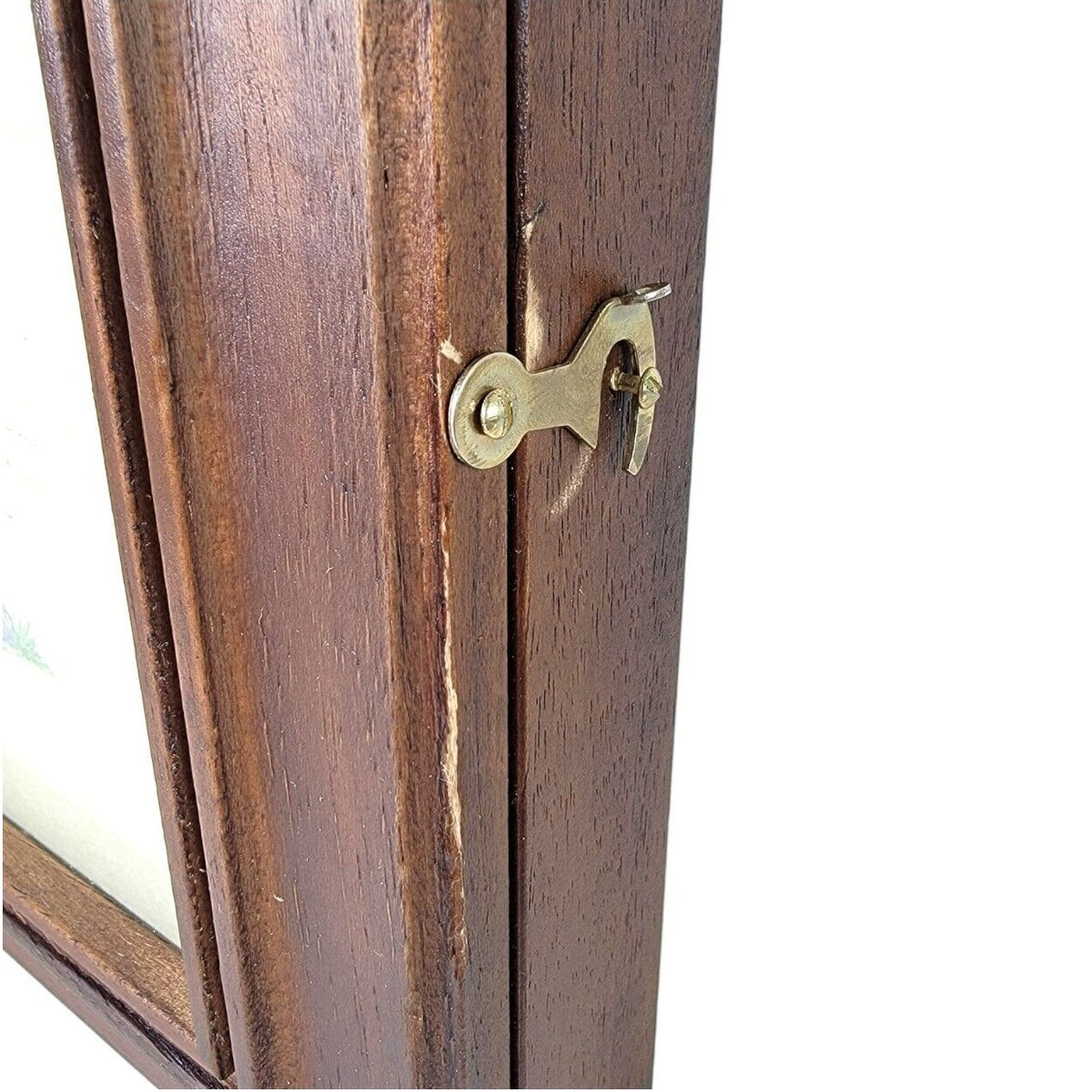 Italian Wood Handcrafted Bimaculated Duck Wall Mount Key Cabinet