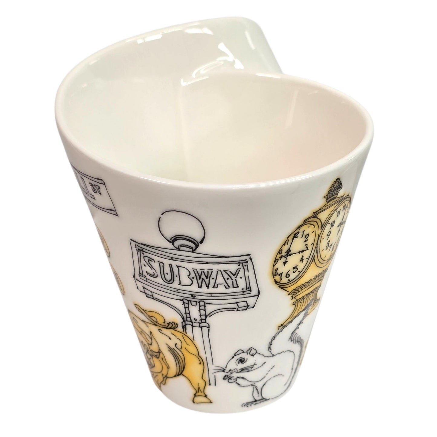 Set of 2 Villeroy & Boch New Wave Cities of the World Mugs Rome & New York