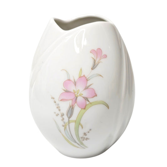Vintage Arzberg Germany Tulipano Bud Vase Egg Vase White Porcelain Modern 3.5"