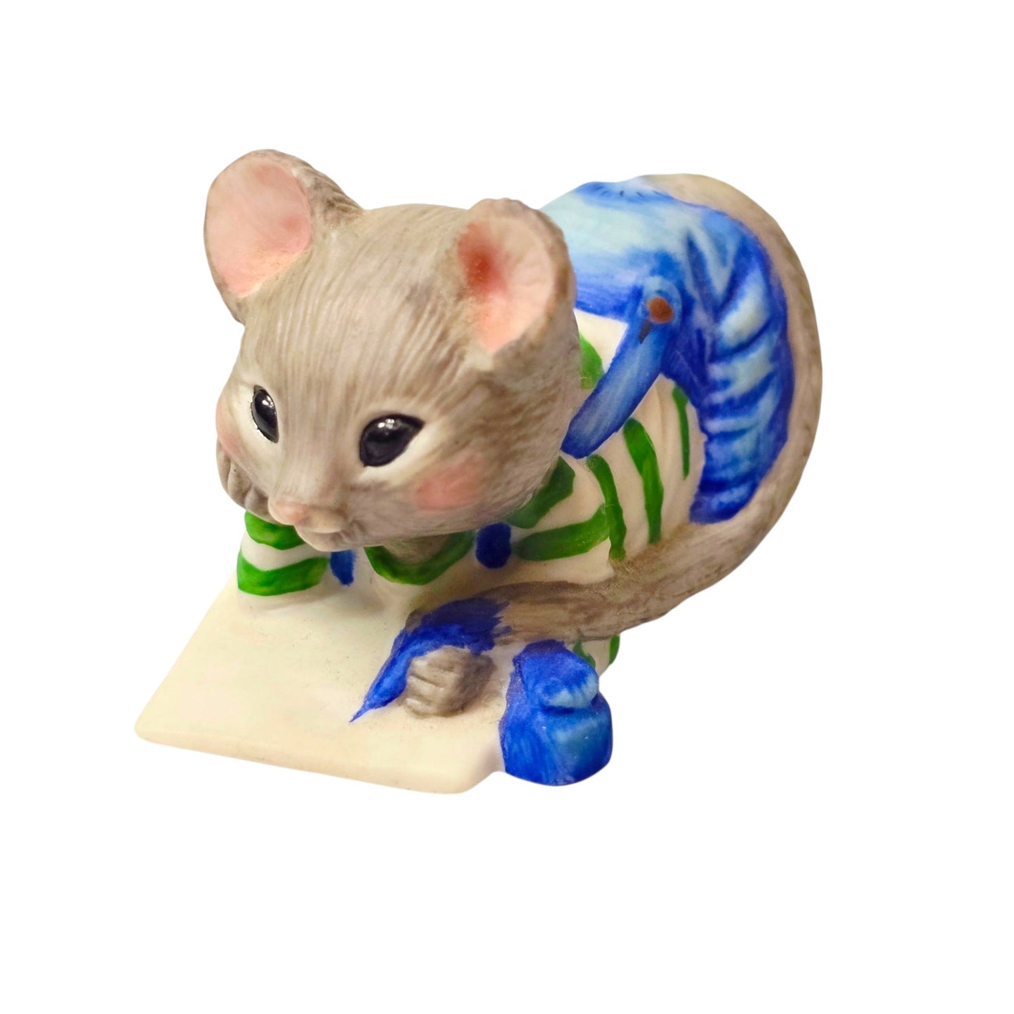 Hallmark Minikins Mouse Figurines Set 4 Vintage Porcelain 1983 Hand Painted