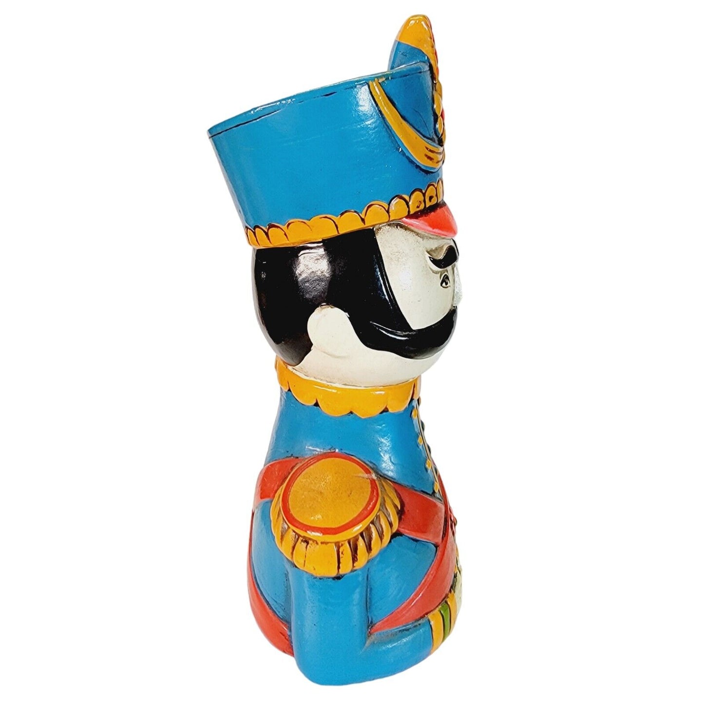 Vintage Nutcracker Bust Coin Bank Sergeant Pepper, General UCTCI Japan 8.25"