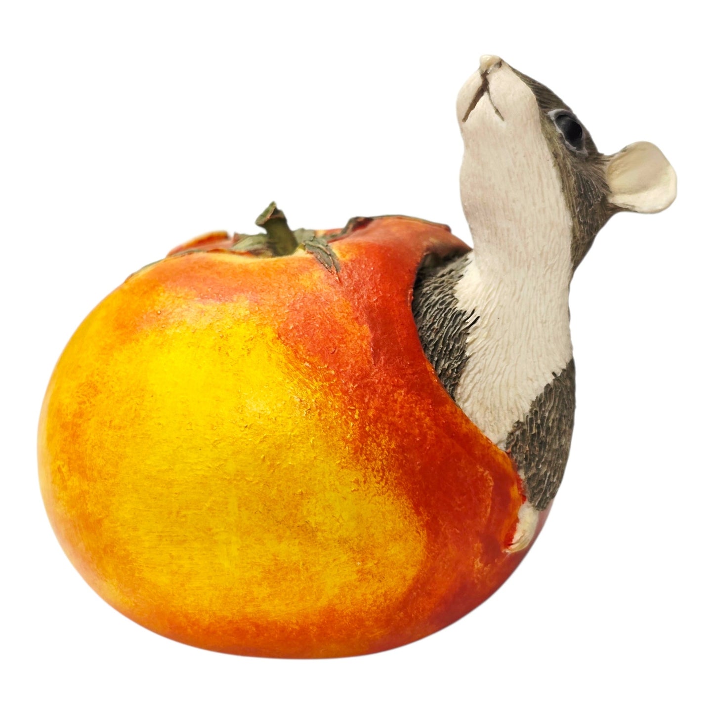 Munro 1995 After the Party Mouse In Tomato Figurine MM/10320 Vtg Farmhouse Decor