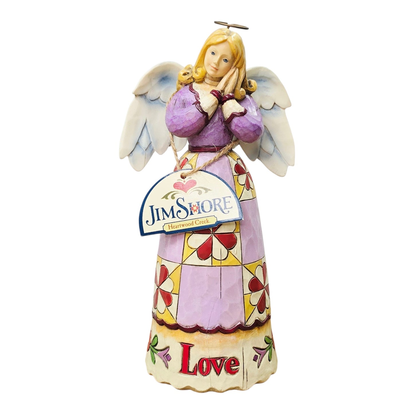 Jim Shore Heartwood Creek Angel Figurine 4010531 Simple Love 7" Enesco 2008