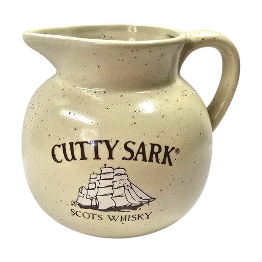 Cutty Sark Scots Whisky Ceramic Water Pitcher Vintage Barware Pub Jug