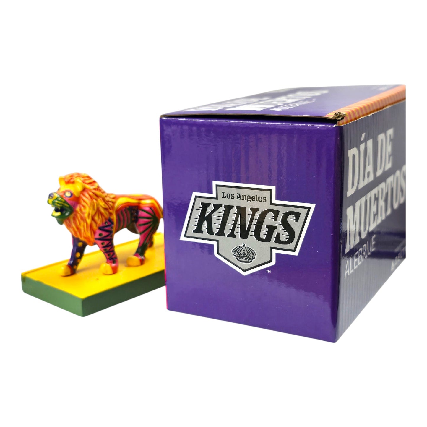 LA Kings Día de Muertos Alebrije Lion Figurine 2024 SGA Folk Art Collectible w/ Box
