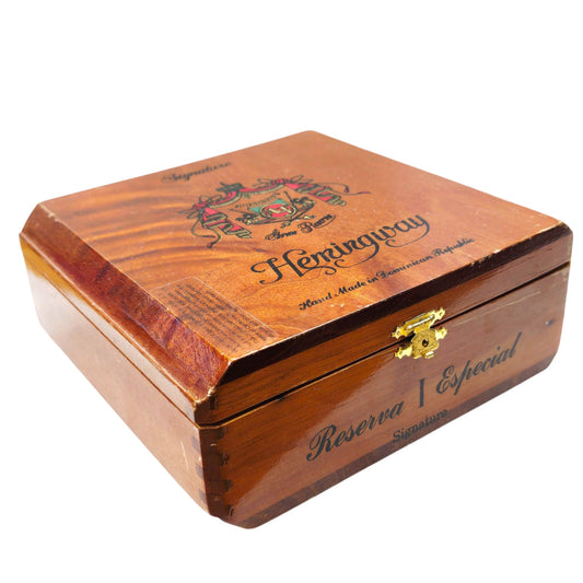 Arturo Fuente Hemingway Cigar Box Reserva Especial Empty Wooden Box Treasure Box