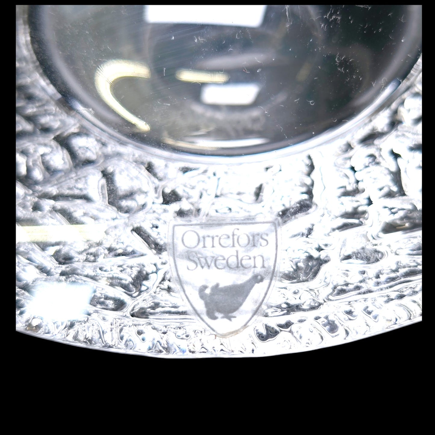 Orrefors Crystal Discus Votive Candle Holder