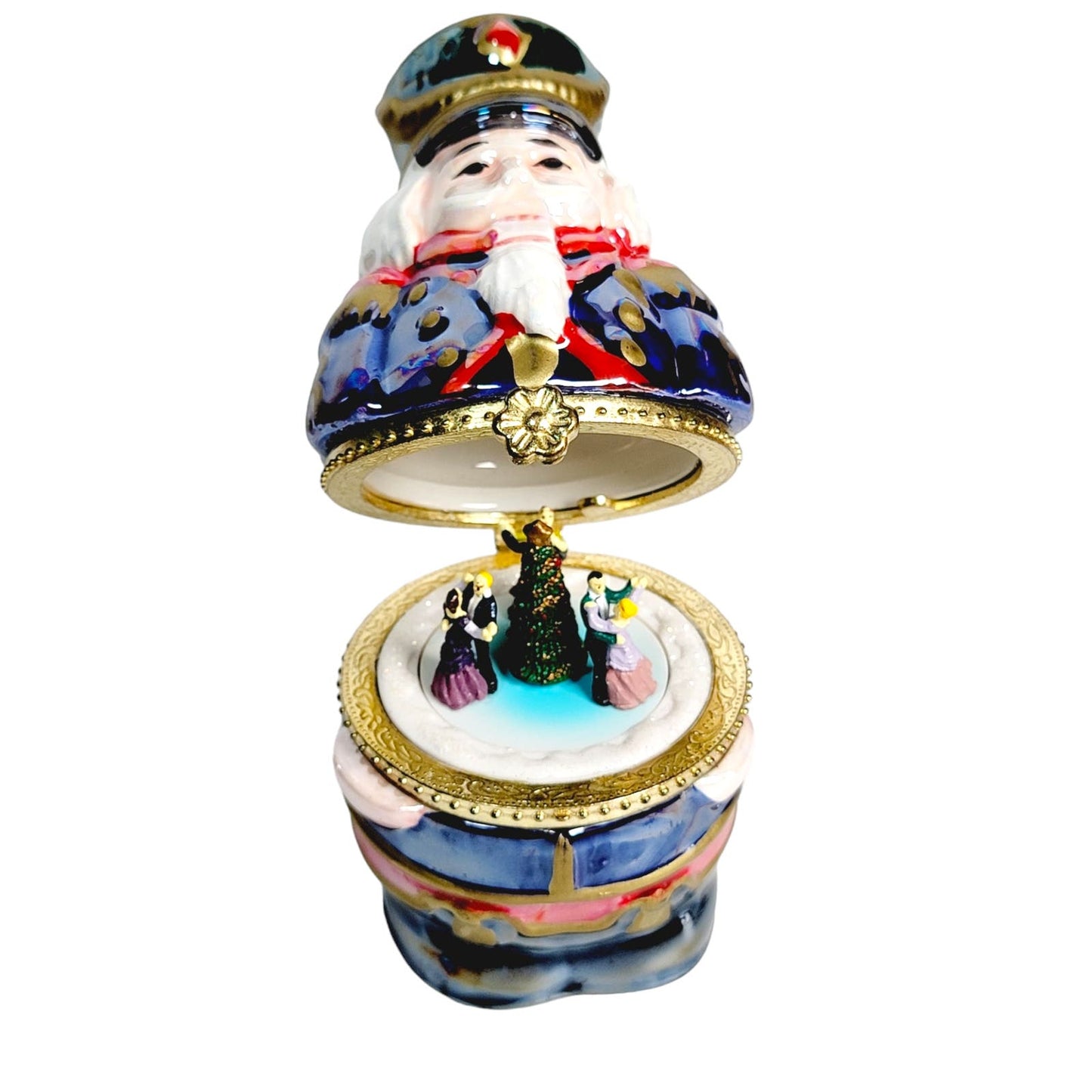 Mr. Christmas Nutcracker Music Box Trinket Box Waltzing Dancers