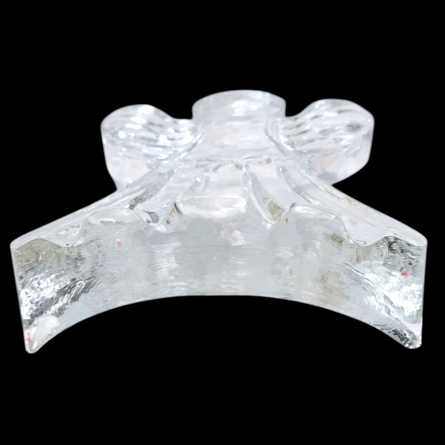 Vtg Glass Angel Candle Holder W. Germany BelMondo Glasdesign Georgshutte 1985