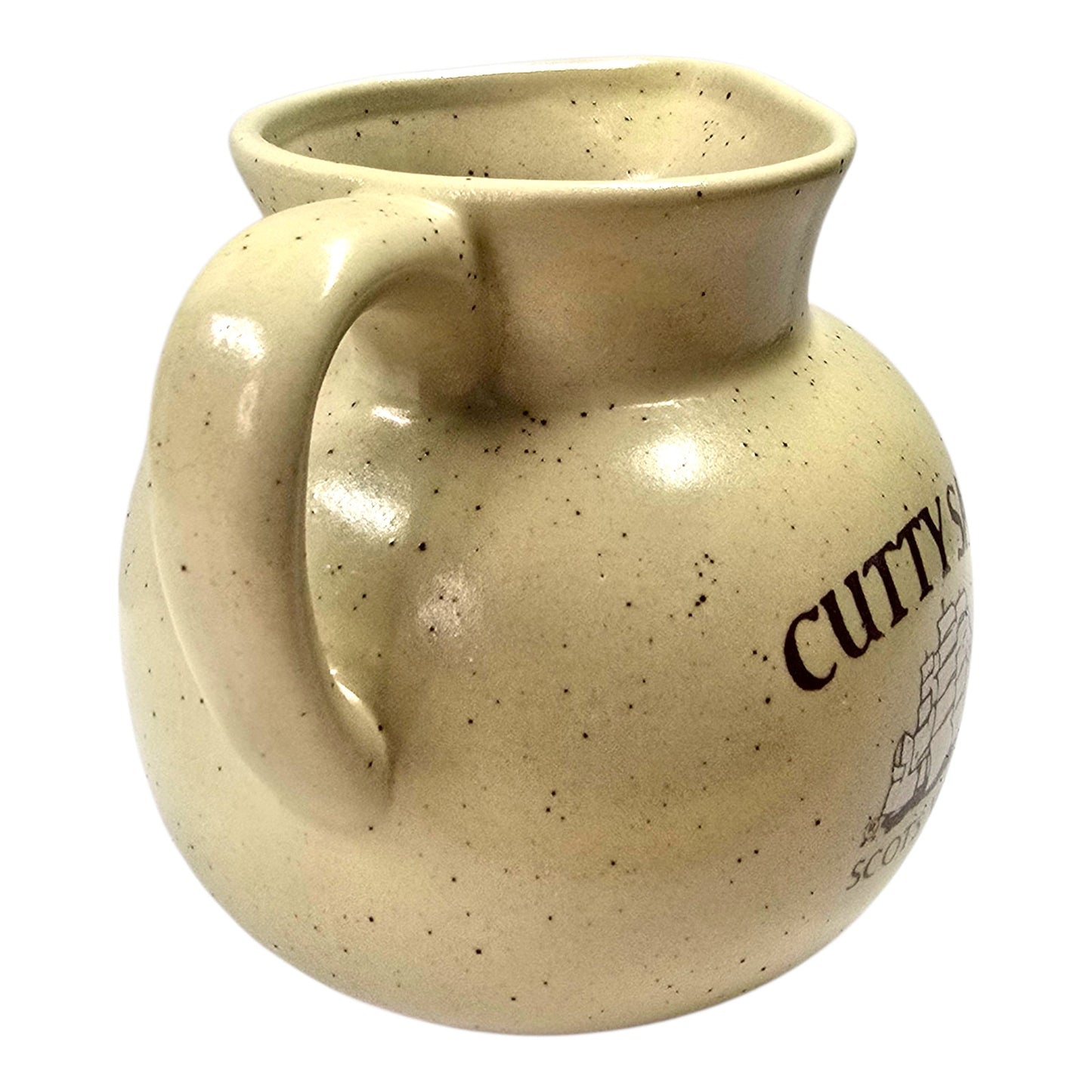Cutty Sark Scots Whisky Ceramic Water Pitcher Vintage Barware Pub Jug