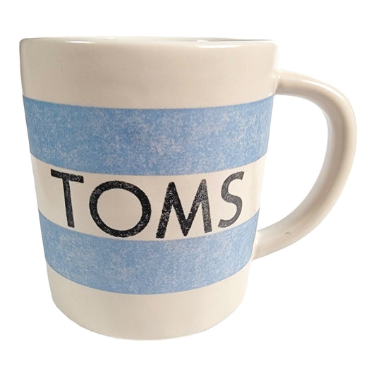 Tom's 10oz Coffee Mug "Simple is Beautiful" Stoneware Mug 3.5" H Tom's Shoes Mug