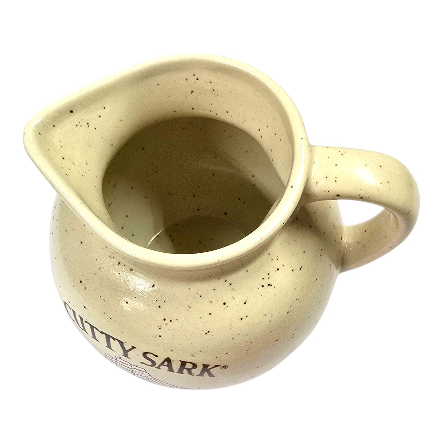 Cutty Sark Scots Whisky Ceramic Water Pitcher Vintage Barware Pub Jug