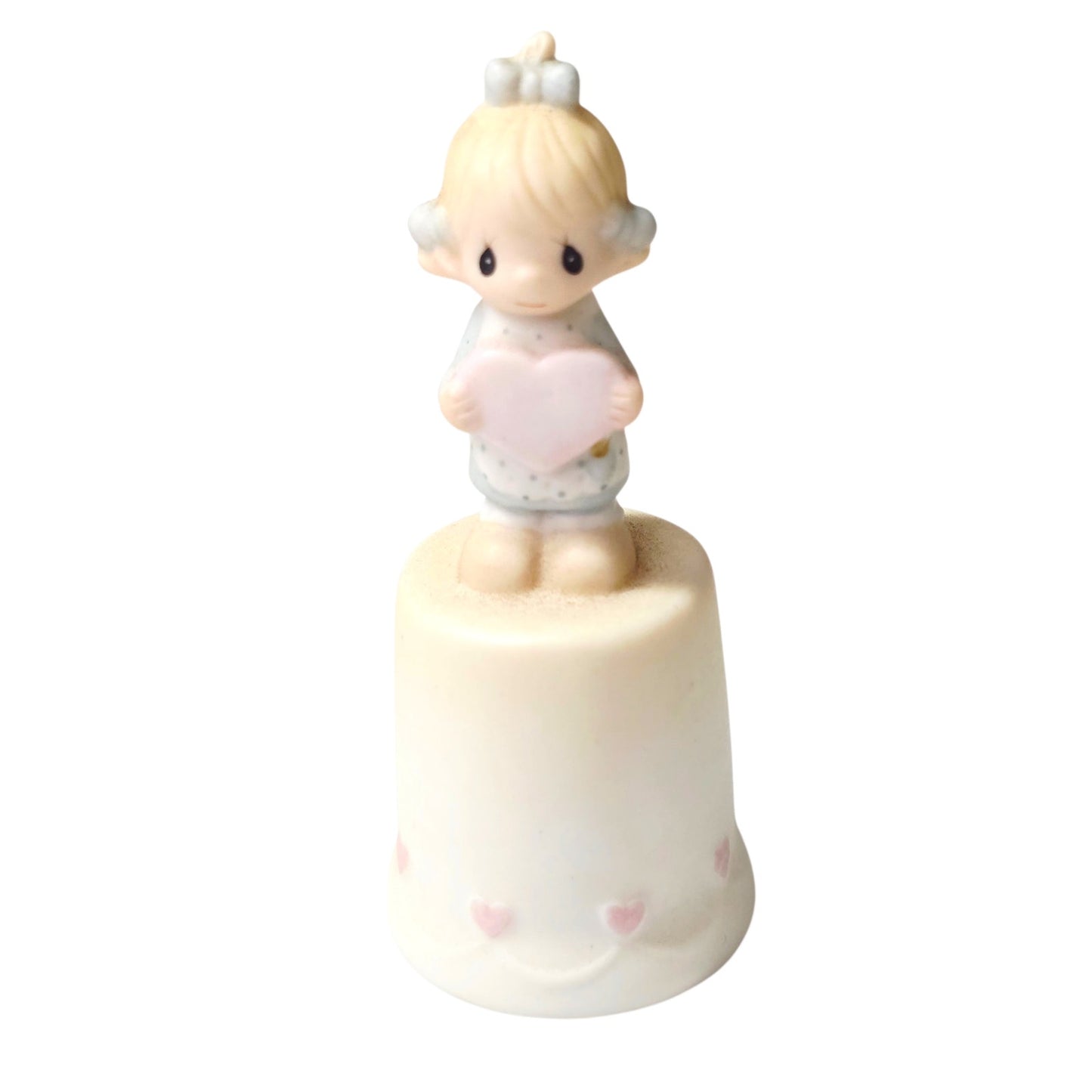 Precious Moments God is Love Dear Valentine Thimble & 1980 To Thee with Love Mug