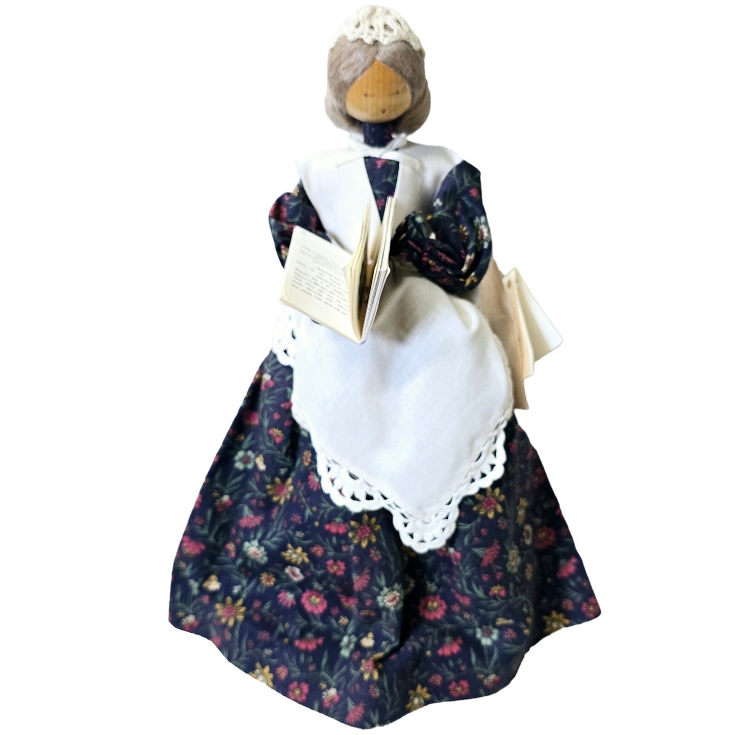 Colonial Pine Baroness Dolls Handcrafted Wooden Dowel Dolls Aunt Bea Storyteller