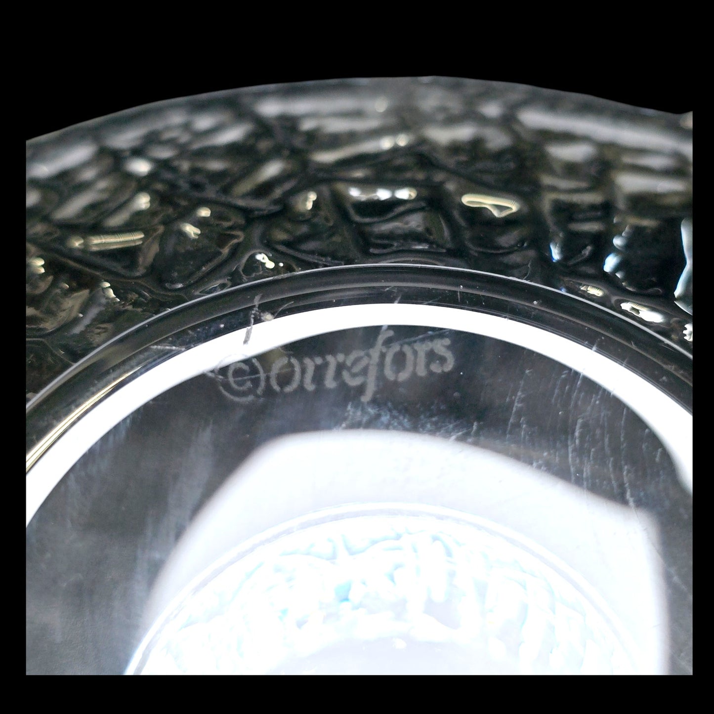 Orrefors Crystal Discus Votive Candle Holder