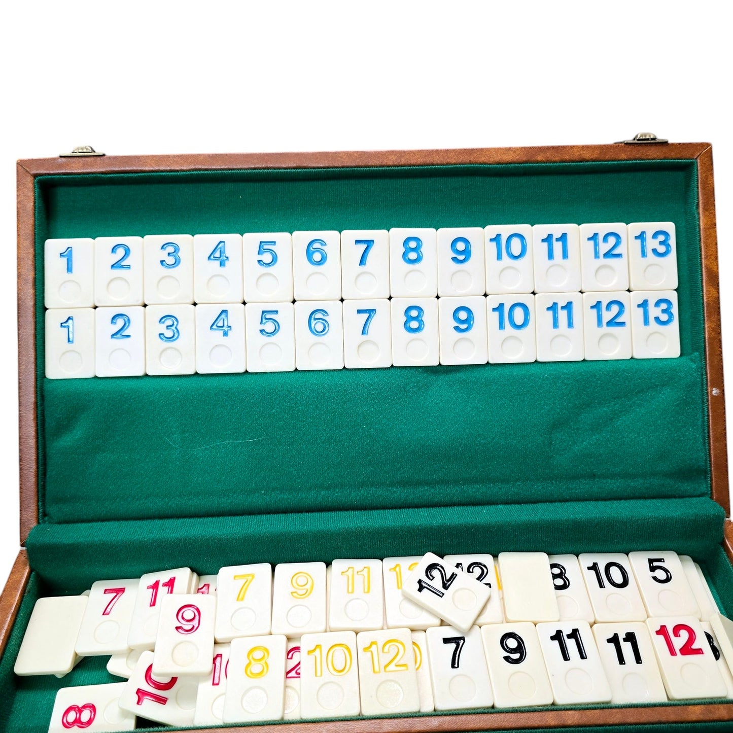 Vintage Rummikub Set in a Faux Leather Case