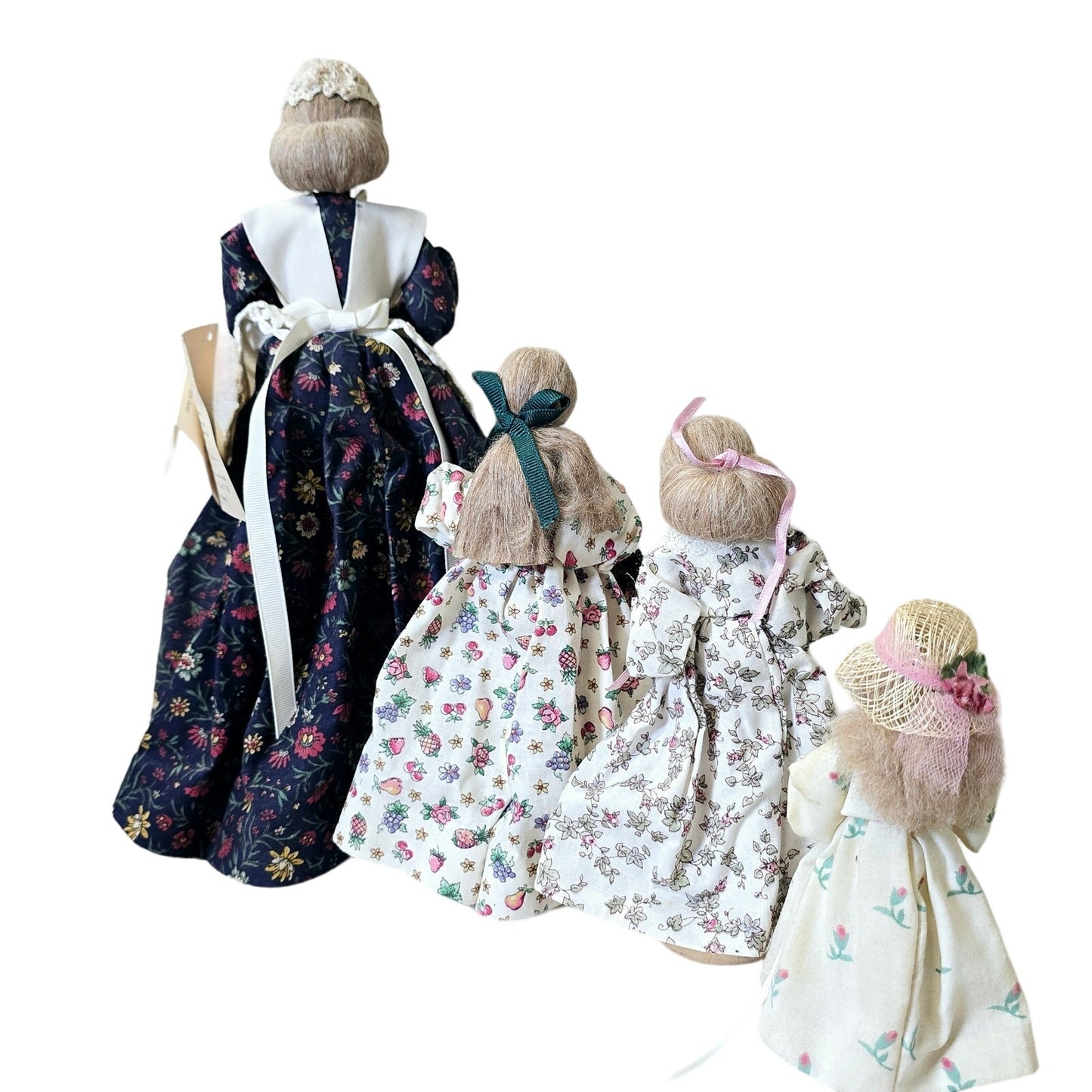 Colonial Pine Baroness Dolls Handcrafted Wooden Dowel Dolls Aunt Bea Storyteller