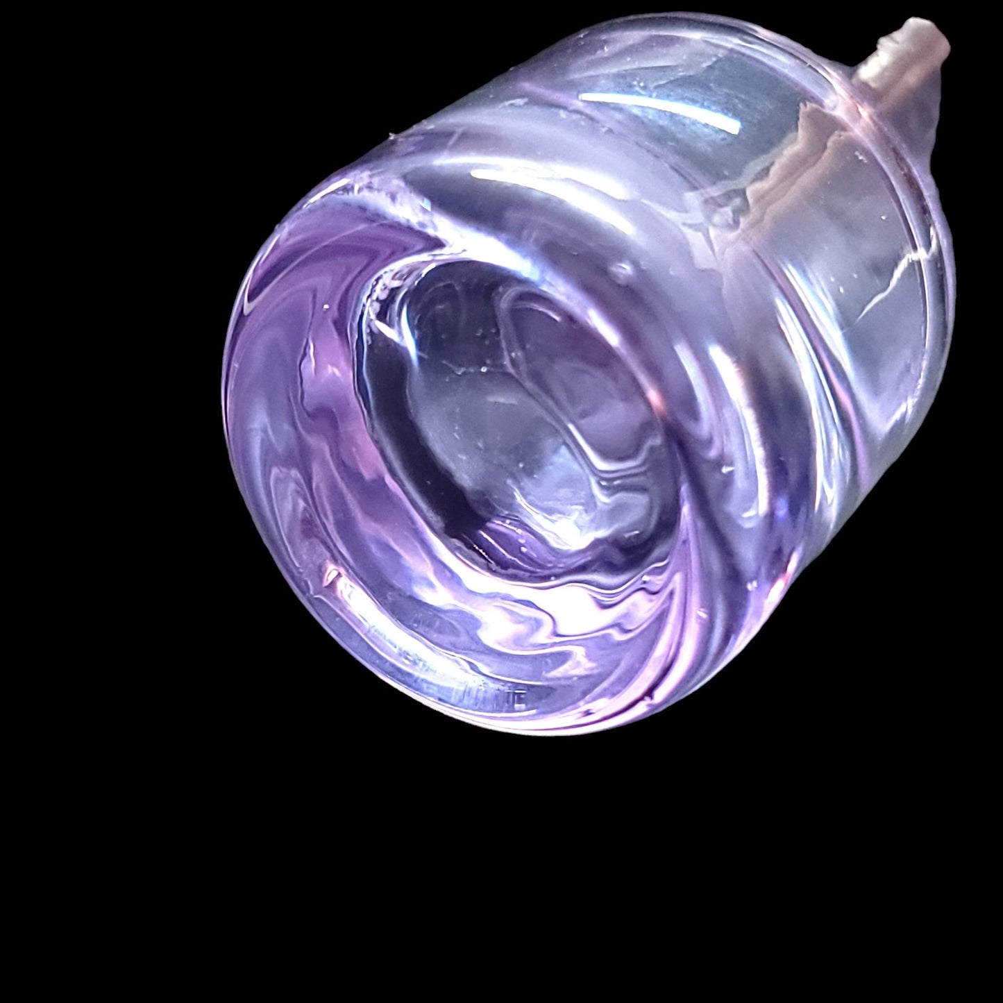 Thin Glass Bud Vase, 6" Purple Glass