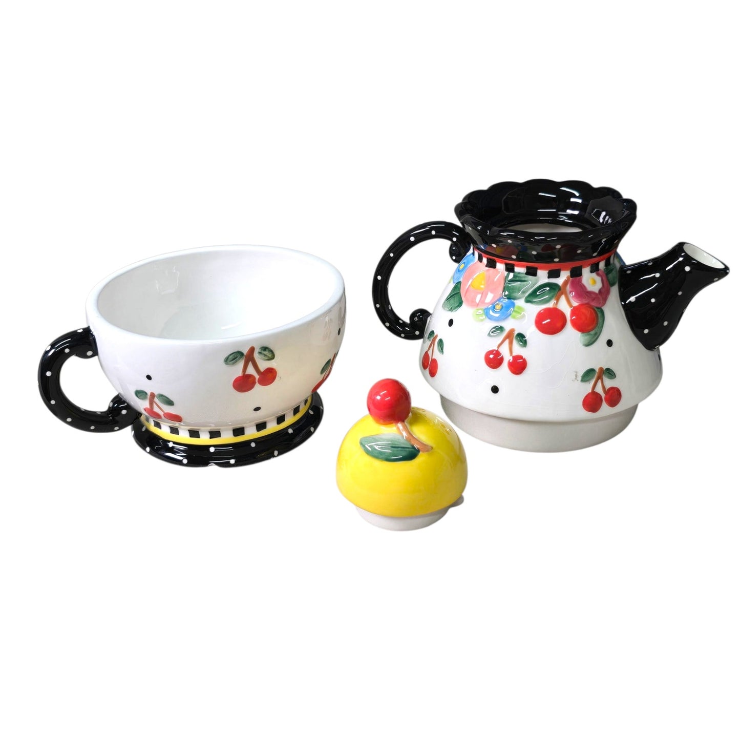 Mary Engelbreit CHERRIES Oh SO BREIT Tea-For-One ME Vintage
