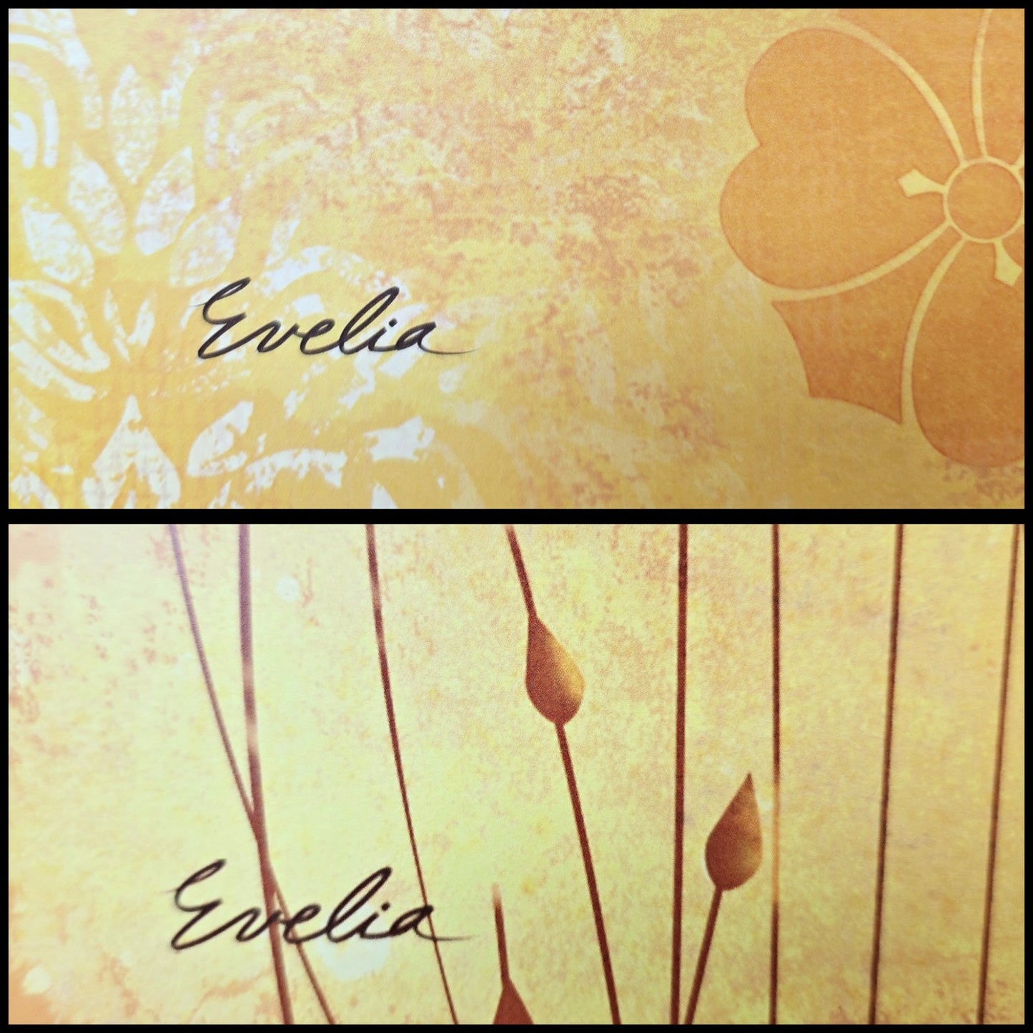 Set of 2 Wren Bird Art Prints: Wren on Yellow I and II, 2015 Evelia Designs, Licensed Out of the Blue, Published by World Art Group