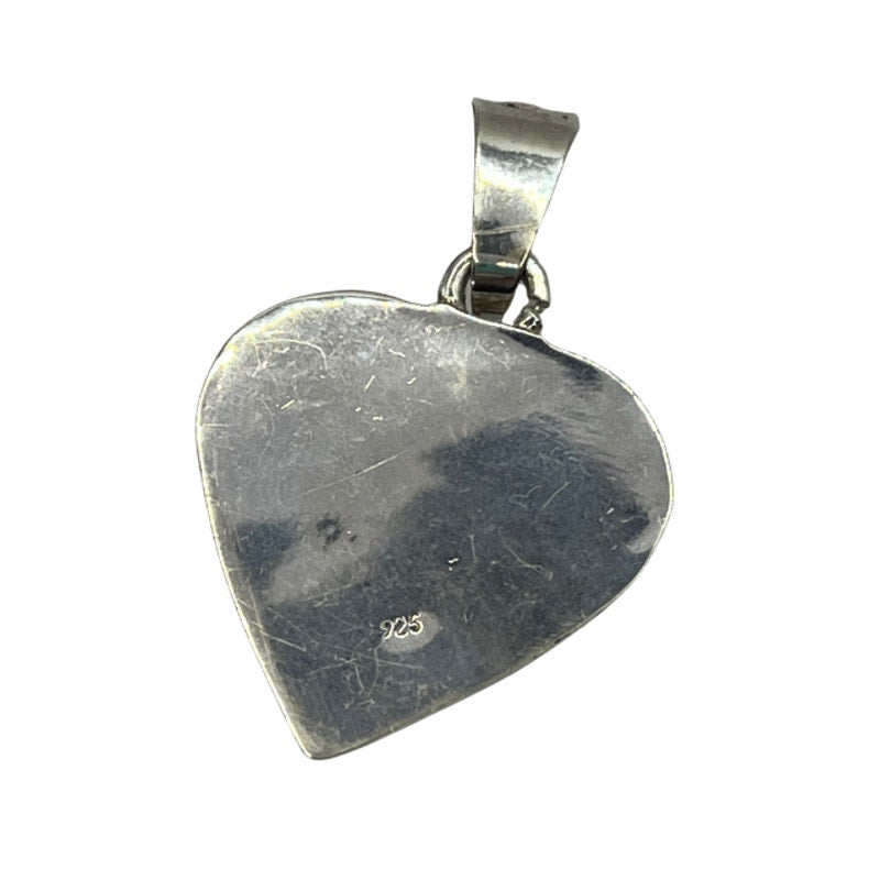 (Reserved for Customer) 925 Sterling Silver with Bezel Setting Abalone Inlay Pendant Statement Piece