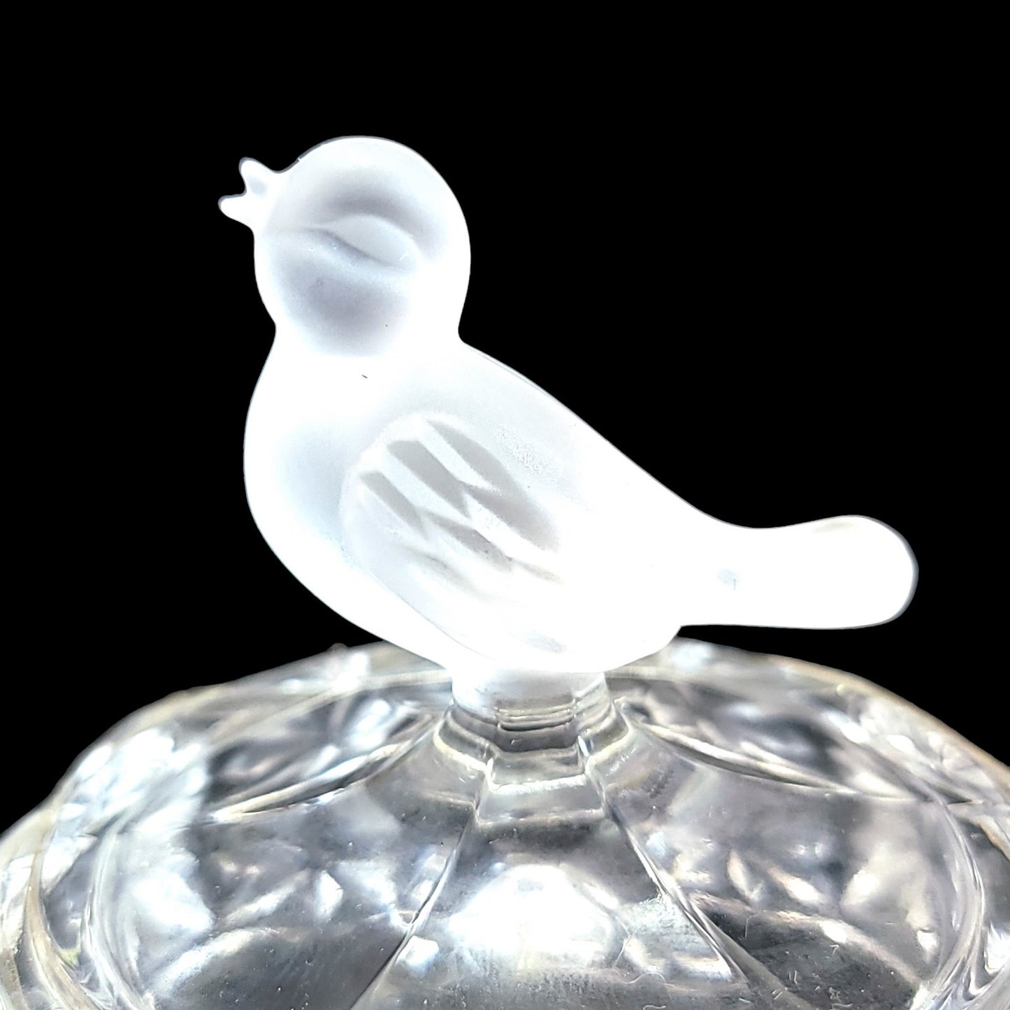 Vintage Hofbauer Byrdes Crystal Bird in Birdcage Glass Figurine Paperweight, Made in Western Germany, Bleikristall (Lead Crystal)