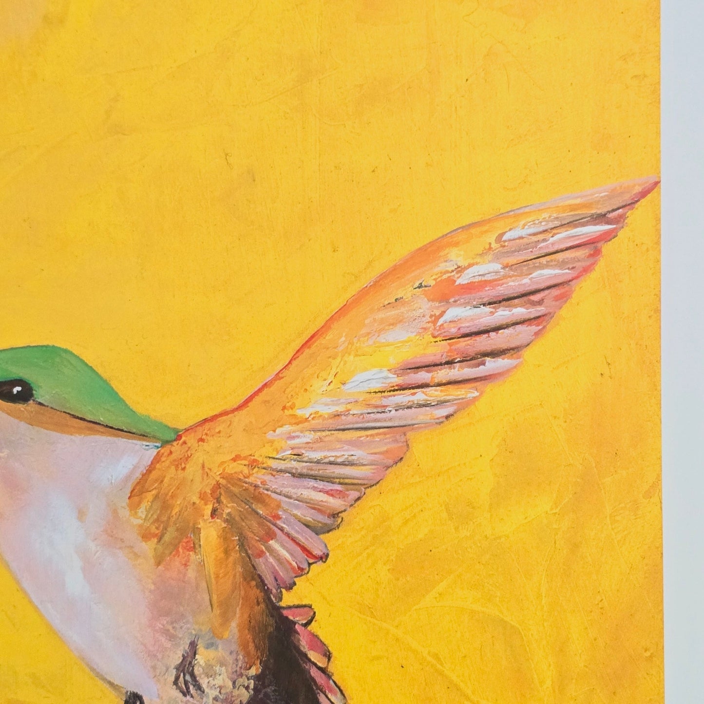 Art Print: Sweet Humming Bird II, 2015, 12x12 print on 13x19 stock