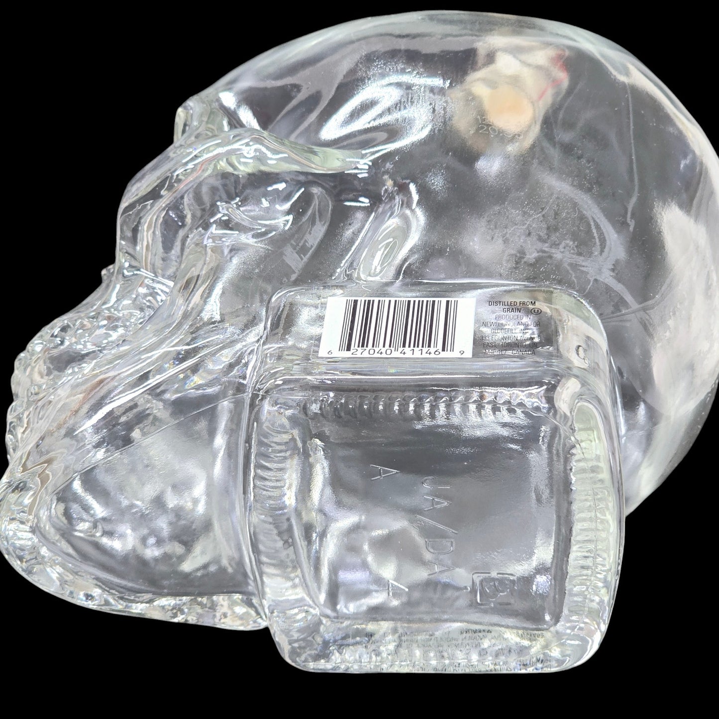 Large Crystal Head Vodka Skull Bottle (Empty) 1.75 L w/Original Stopper 9"