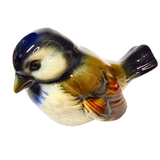 Goebel West Germany CV 74 Blue Headed Sparrow Bird Figurine Porcelain CV74