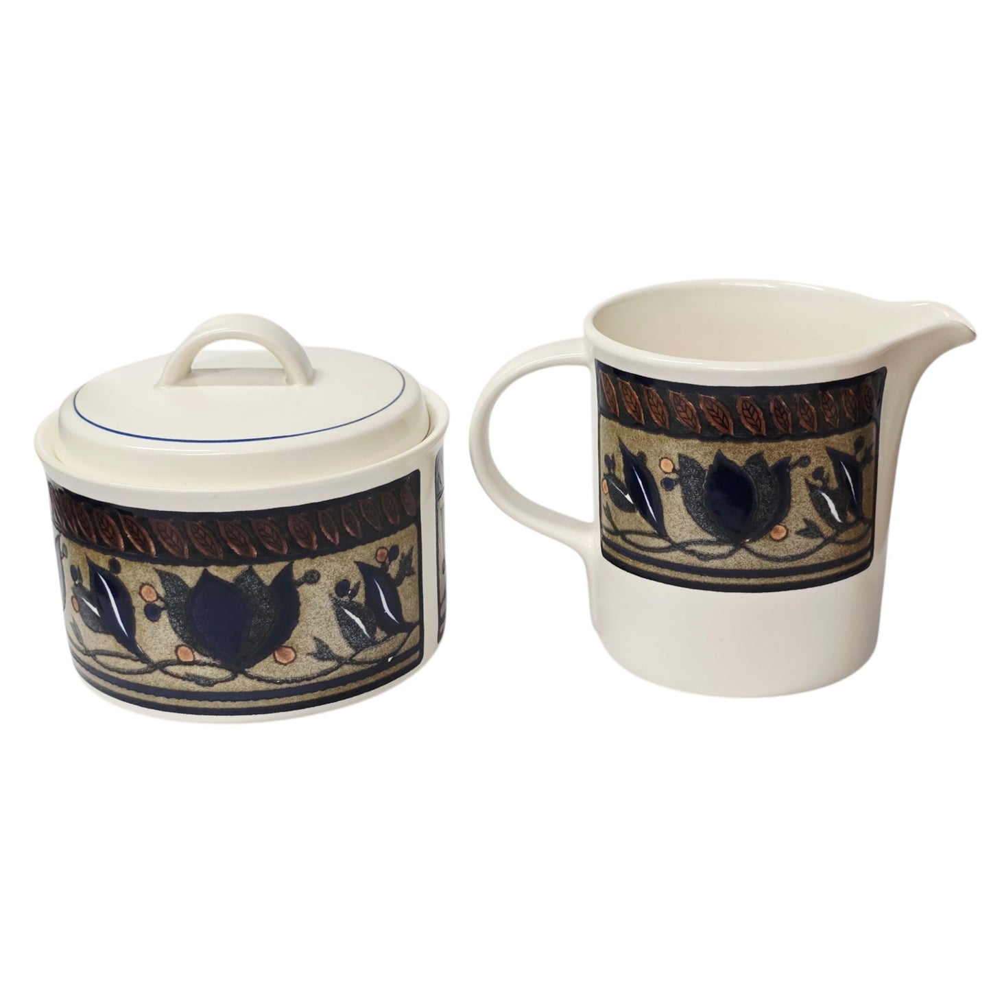 Mikasa Arabella Creamer and Covered Sugar Bowl Set Intaglio CAC01 Malaysia