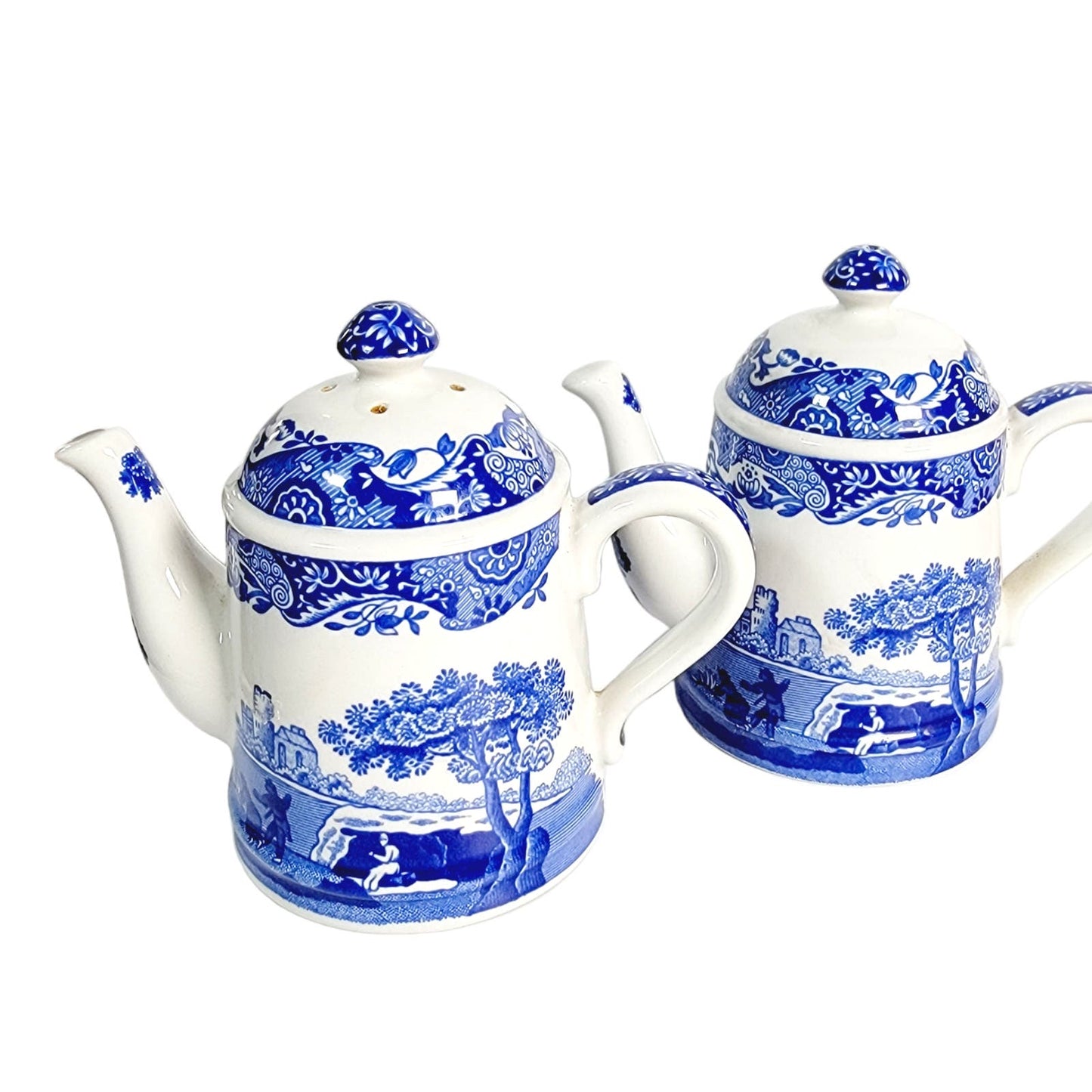 Spode Teacup Salt & Pepper Shakers, Italian Spode Design, Made in England