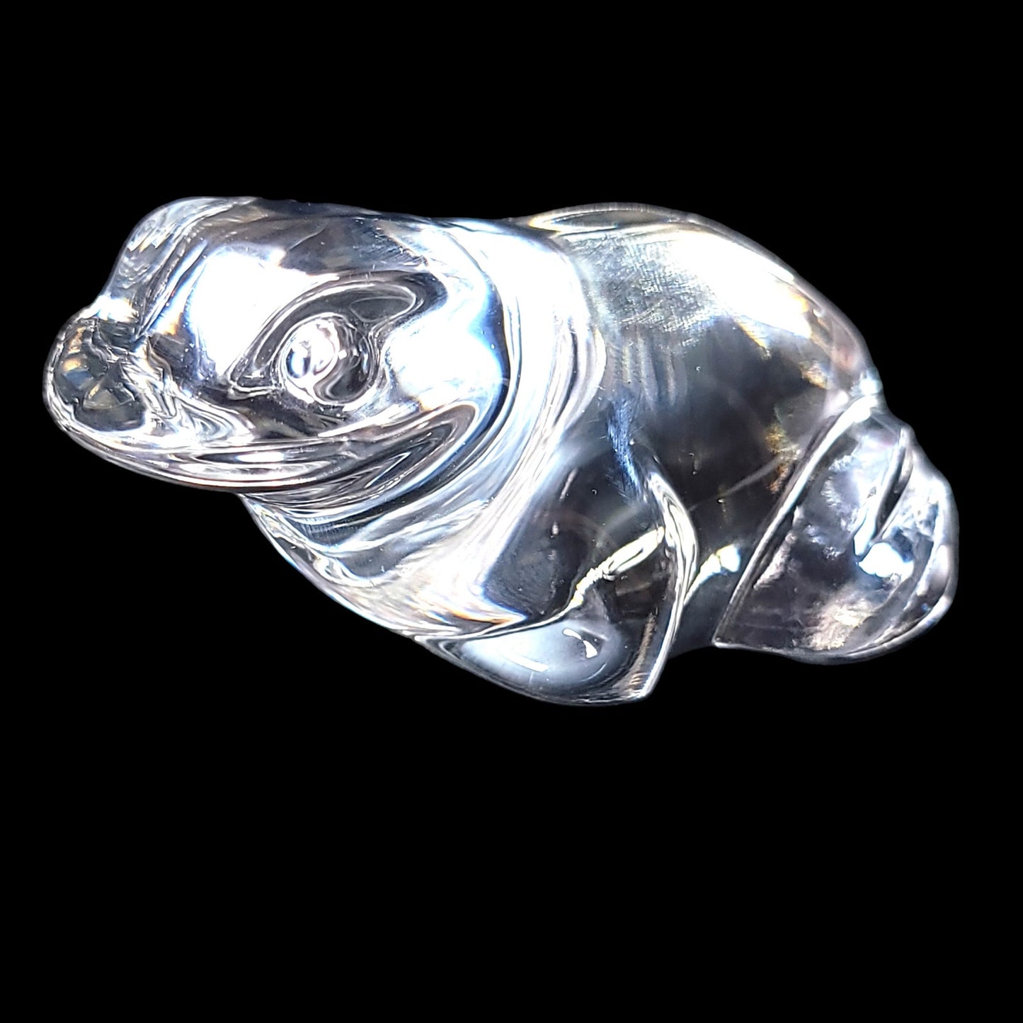 Villeroy & Bock Glass Lead Crystal Frog Paperweight