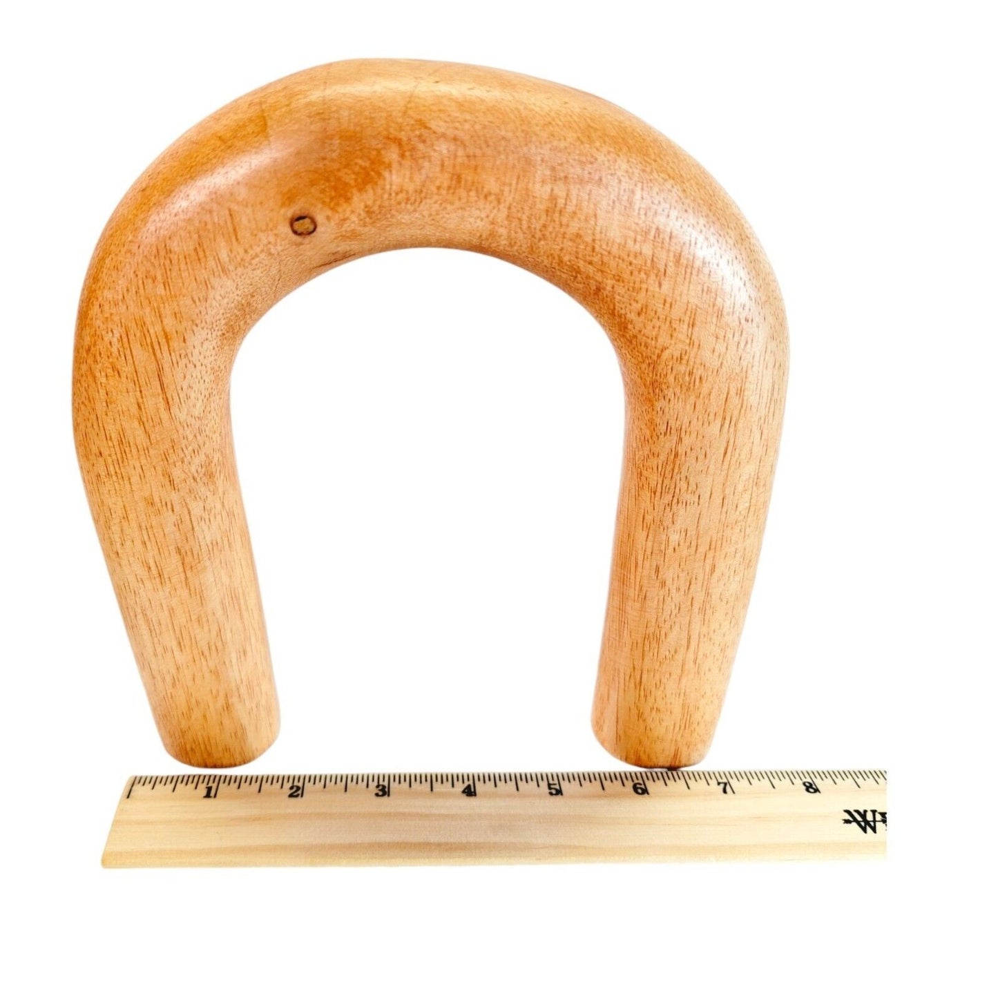 Hand Crafted Home Shelf Accent Wooden Rainbow 1 arch Home Decor 7"H