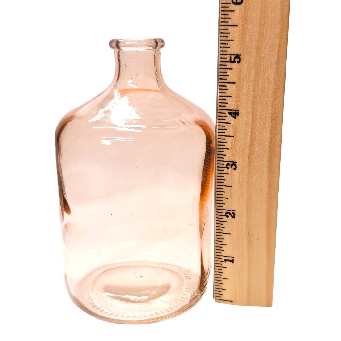 Pink Glass Bud Vase 5.25"