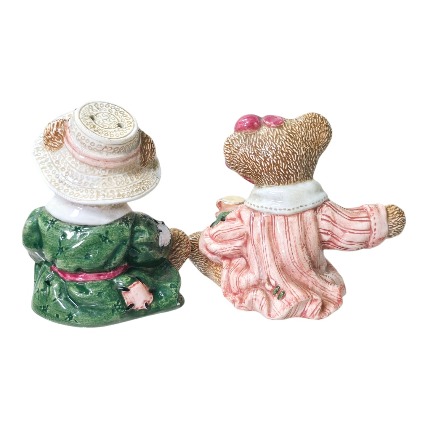 Vintage Boyds Bears Bearware Pottery Emma & Bailey Tea Time Salt & Pepper Shakers