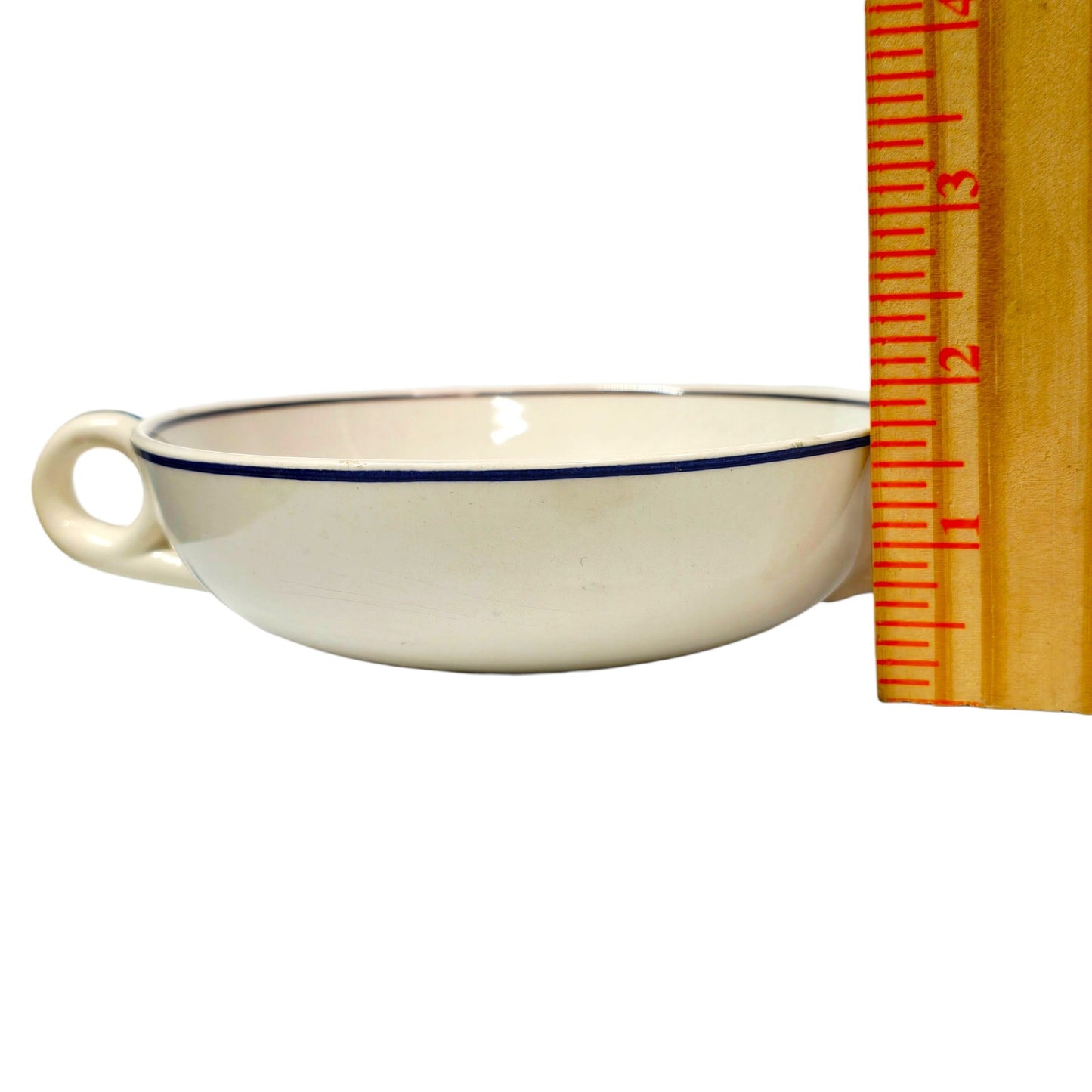 Outeiro Agueda Portugal Double Handle Bowl Hand Painted Folk Art Irene 527 Read