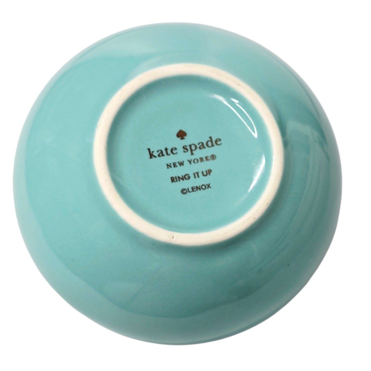 Kate Spade New York x Lenox "Ring It Up" Turquoise Enamel Ring Dish