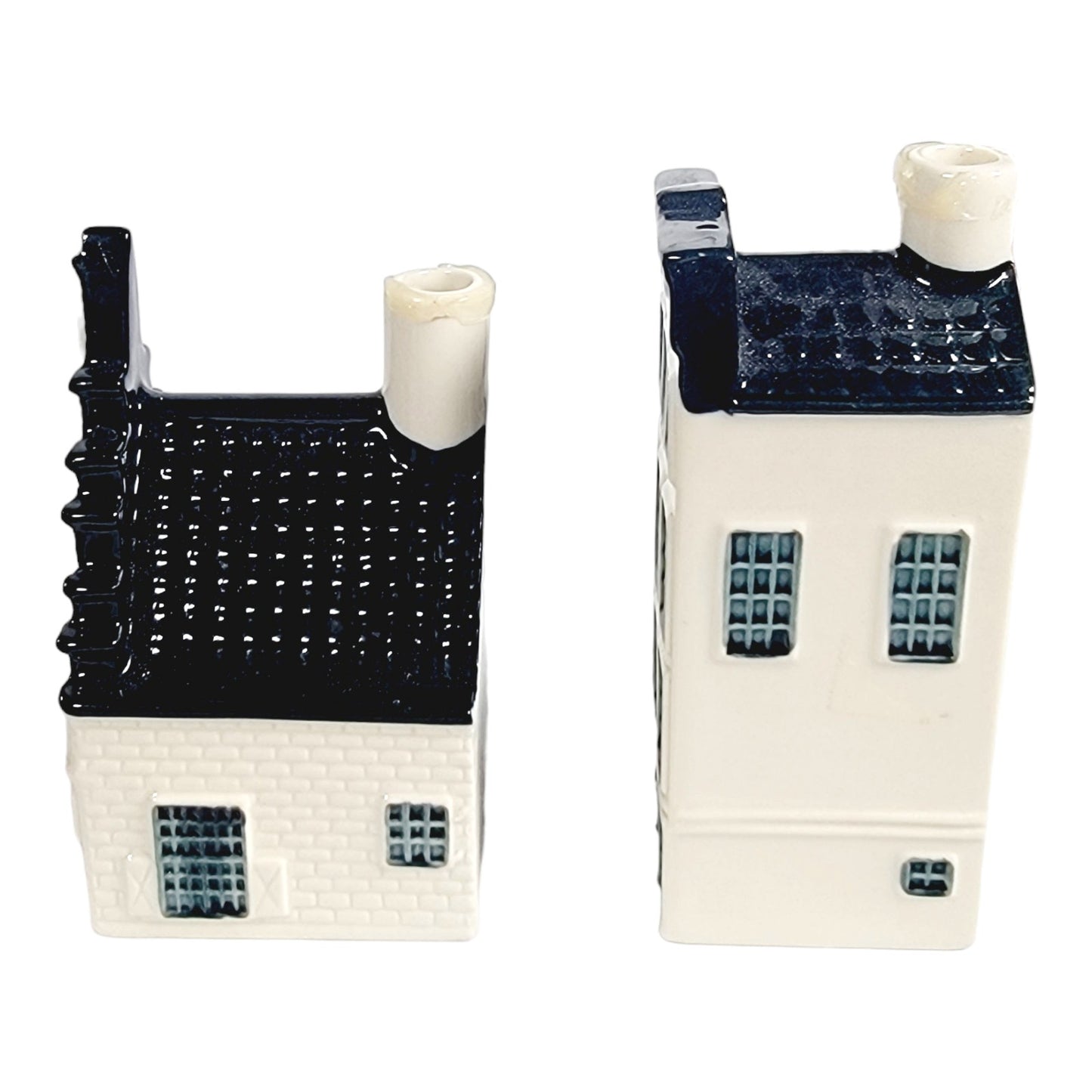 Set of 2 KLM Blue Delft by BOLS Holland Miniature Houses Amsterdam 1575 2015 #47 and #29