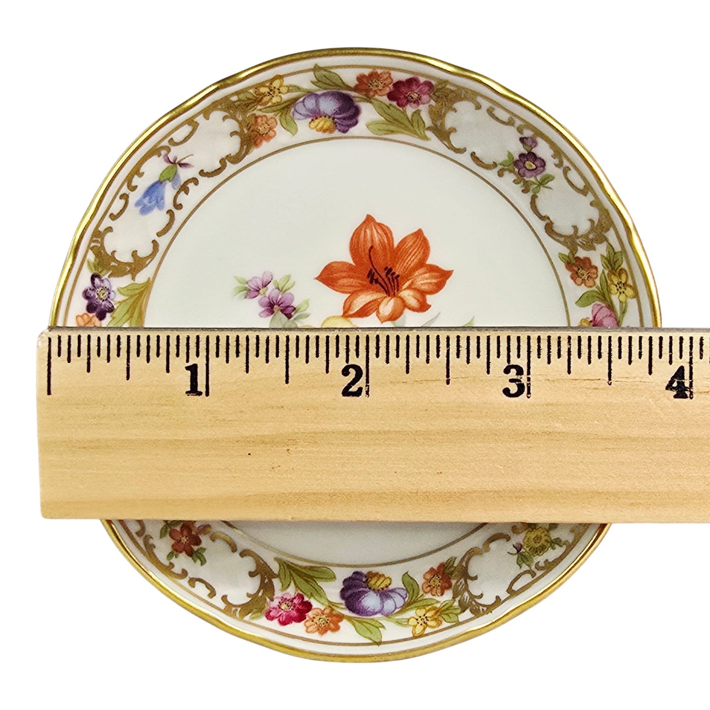 Vintage Schumann Bavaria "Empress Dresden Flowers" Small Dish / Coaster Germany