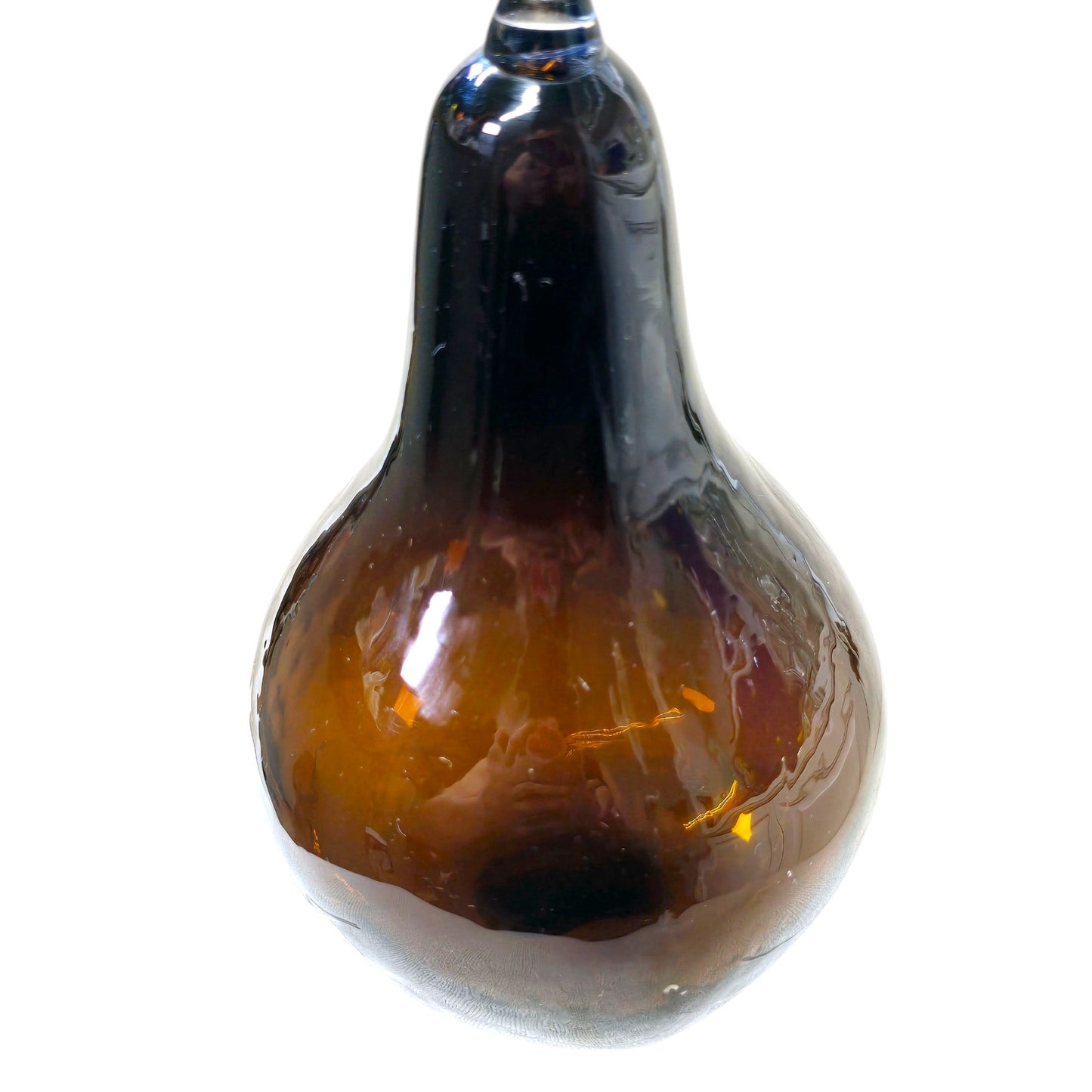 Amber Glass Pear by "Ei8hteen Karat"