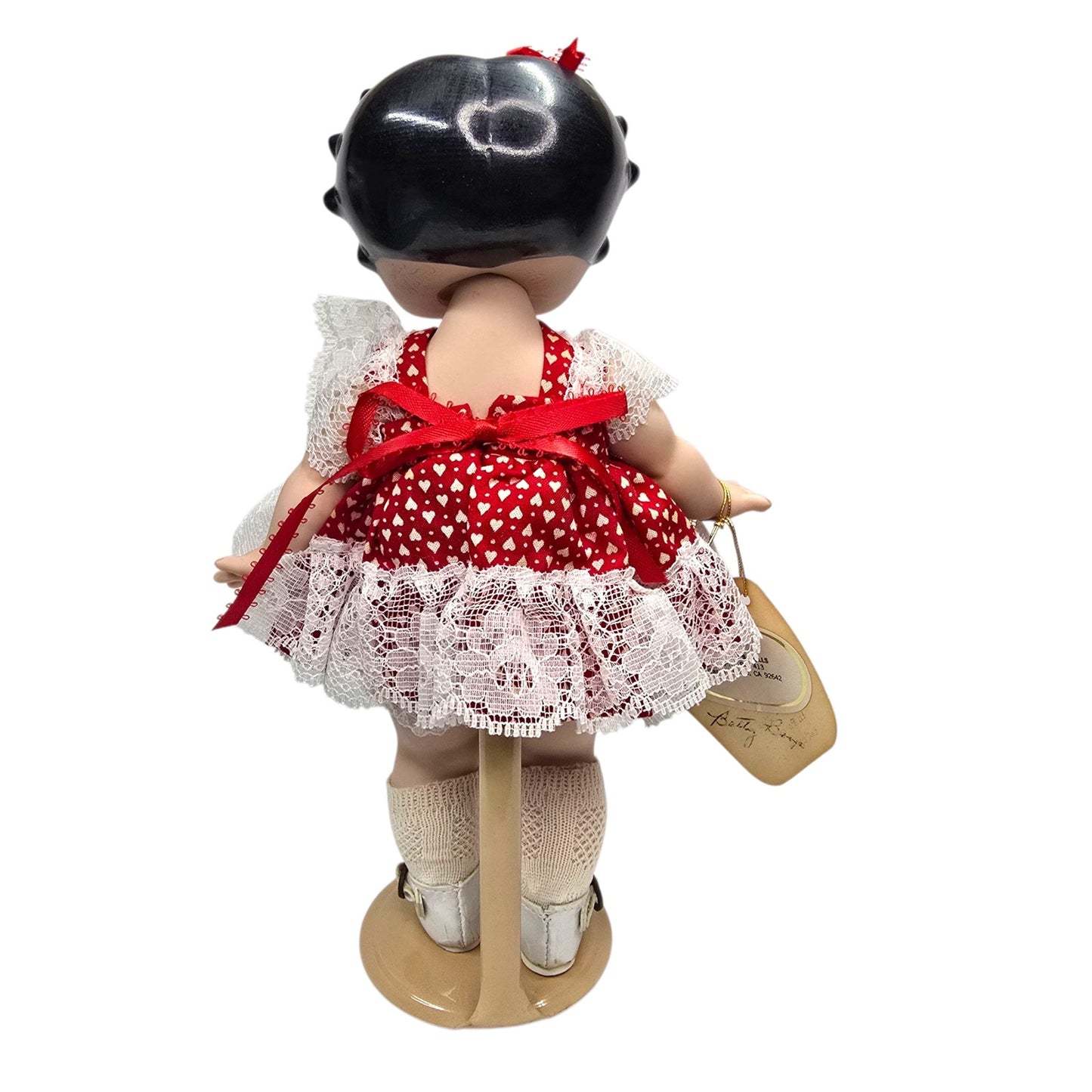 (Reserved for Customer) Fantasies in Porcelain Betty Boop Doll – 9.5" Red Lace Dress – Connie’s Dolls – Vintage
