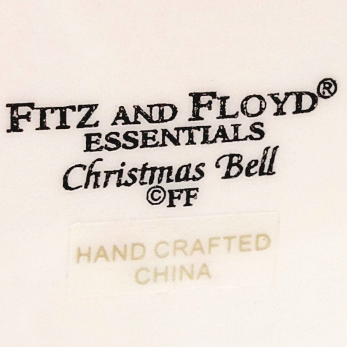 Fitz and Floyd Christmas Bells Porcelain Lidded Trinket Box 2004