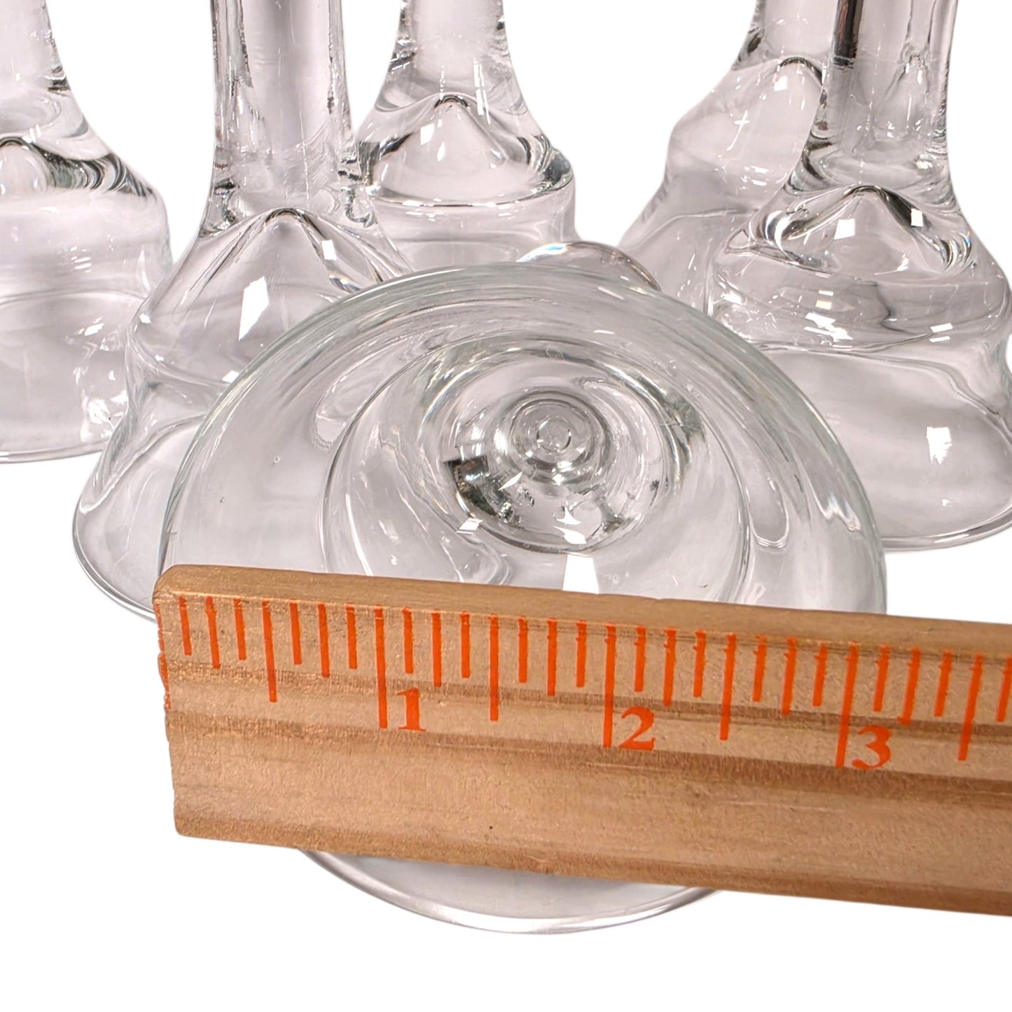 Vintage Glass Stirrup Glasses Stirrup Cups Set of 6 Equestrian Barware