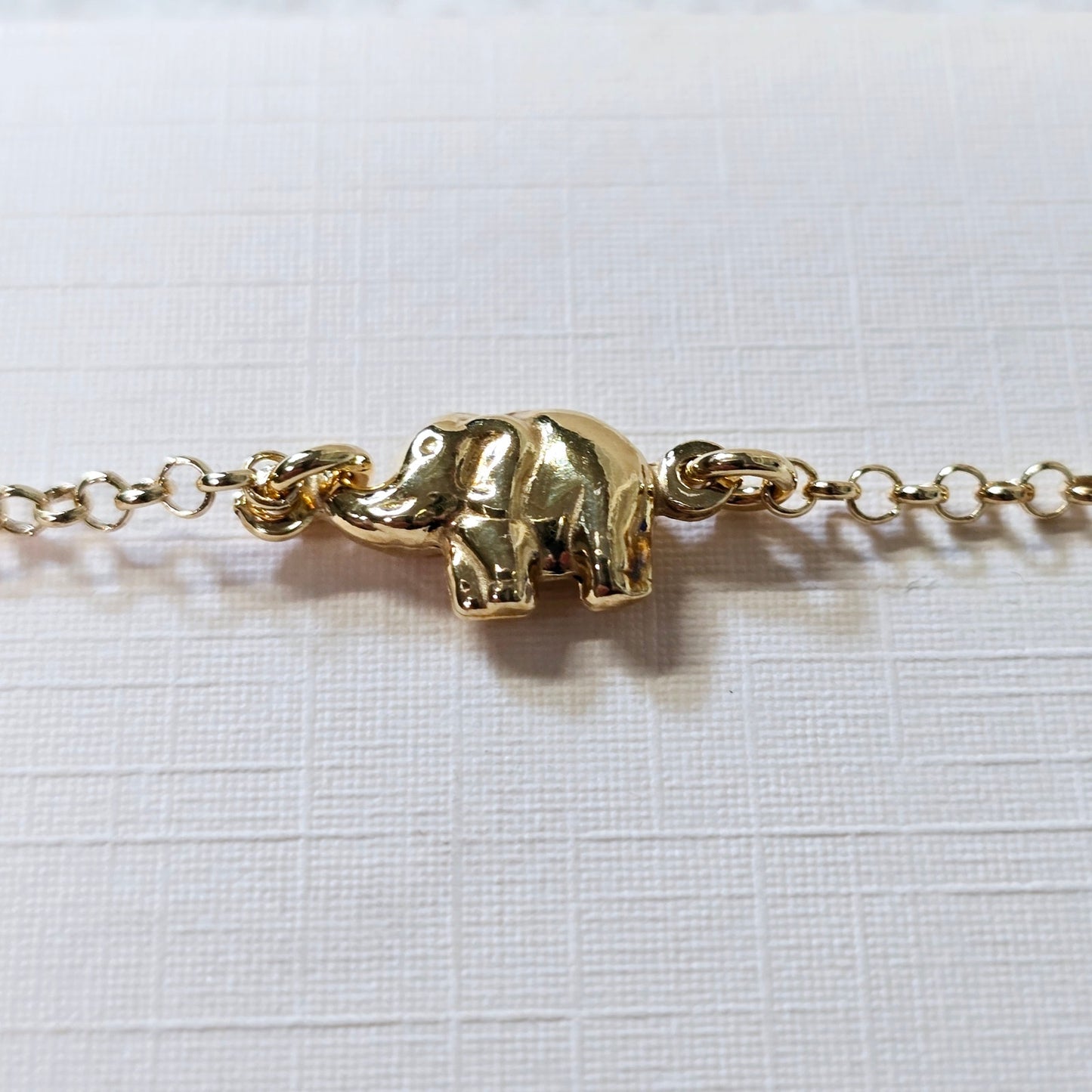 Mia Fiore Italy Elephant Bracelet 18KT Gold Plated Over 925 Silver