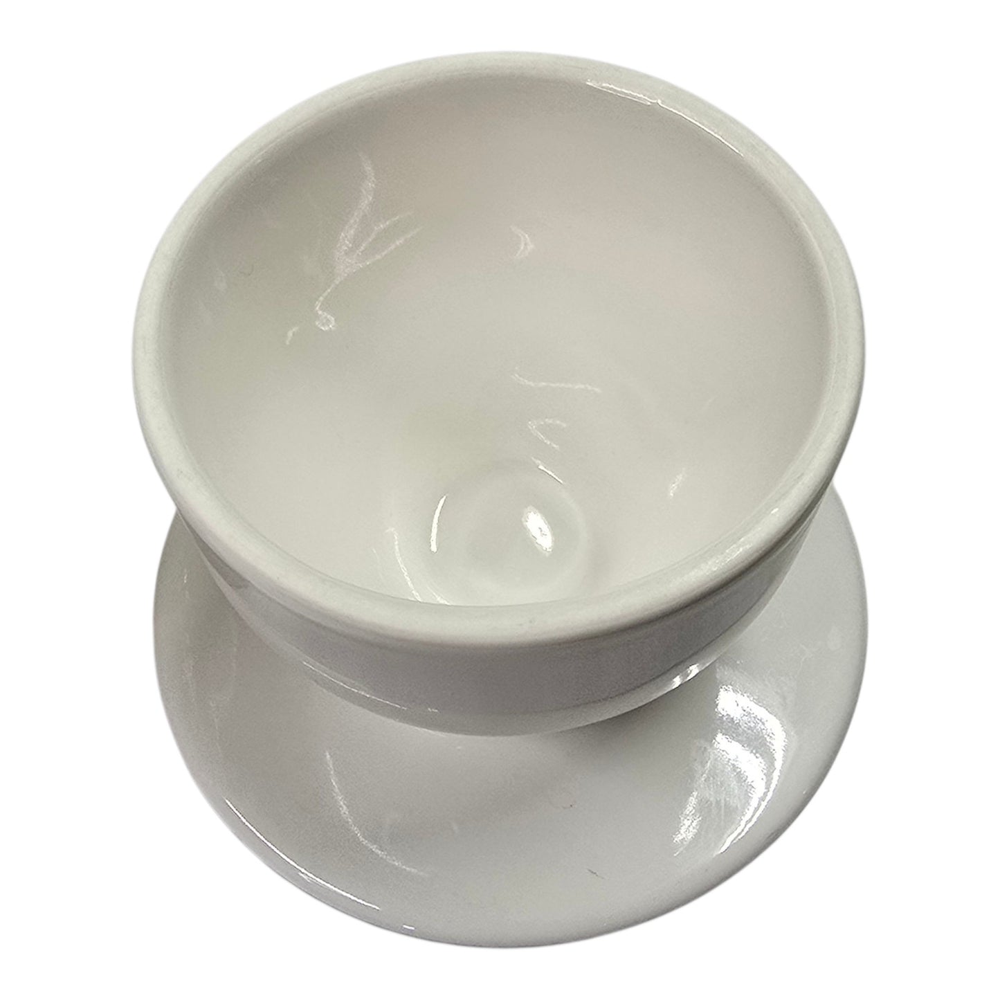 Butter Bell Crock Butter Keeper Stoneware Ceramic L. Tremain 2013 White Embossed