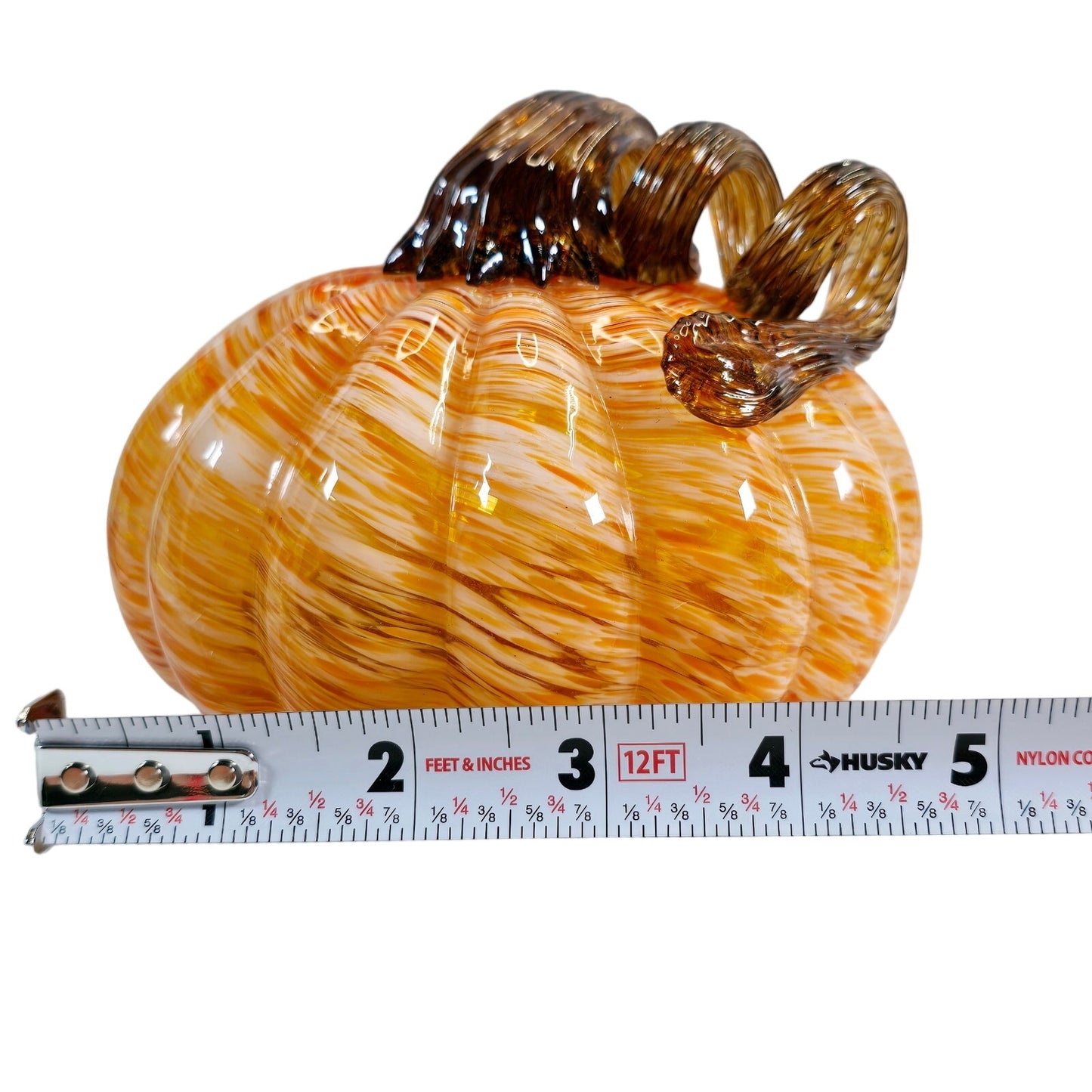 Home Martha Stewart Soft Green Hand Blown Glass Pumpkin