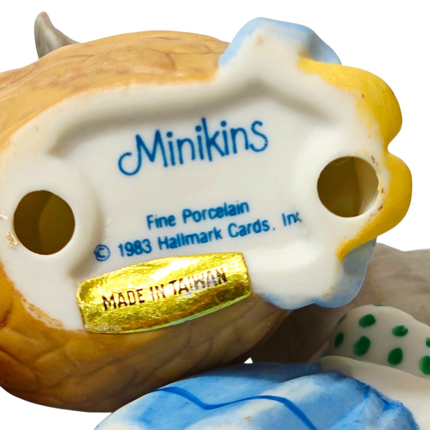 Hallmark Minikins Mouse Figurines Set 4 Vintage Porcelain 1983 Hand Painted