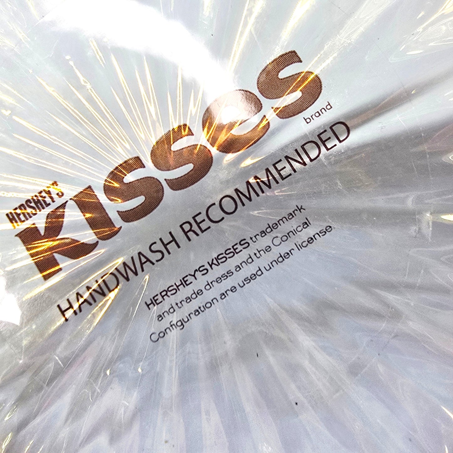 Godinger Hershey's Kisses Iridescent Crystal Candy Dish  5"Opal Diamond Cut Jar