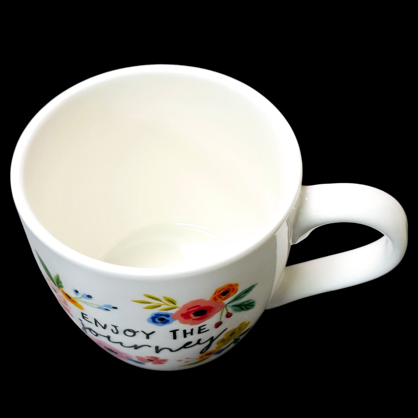 Floral Coffee Mug Enjoy the Journey